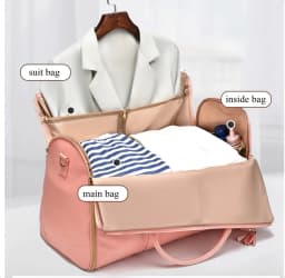 Women Rolling Garment Bags for Travel Handbag with Wheels Women Carry On Garment Duffel Bag Suit Travel Rolling Trave Duffle Bag