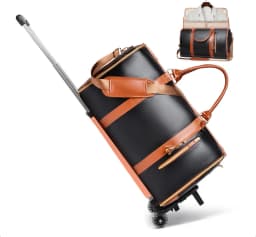 Women Rolling Garment Bags for Travel Handbag with Wheels Women Carry On Garment Duffel Bag Suit Travel Rolling Trave Duffle Bag