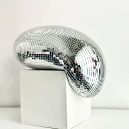 Melted Disco Ball Modern Home Decor Handmade Mirror Ball Aesthetic Room Decor Melting Disco Ball Bling Funky Room Decor