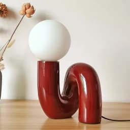 American-Style Nordic Resin Glass Atmosphere Bedroom Bedside Lamp Decoration Piece Art Tabletop Children's Room Desk Lamp G9