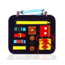 Montessori Busy Board Travel Sensory Book Educational Activities for Learning Fine Motor Skills Best Gifts Teenager Boys Girls