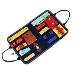 Montessori Busy Board Travel Sensory Book Educational Activities for Learning Fine Motor Skills Best Gifts Teenager Boys Girls