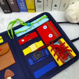 Montessori Busy Board Travel Sensory Book Educational Activities for Learning Fine Motor Skills Best Gifts Teenager Boys Girls