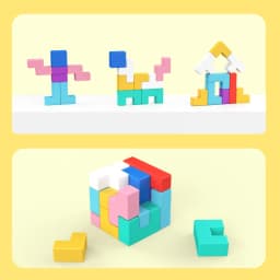 Parent-child Activities of Building Blocks Develop Brain Thinking and Train Children Puzzles Montessori Educational Games