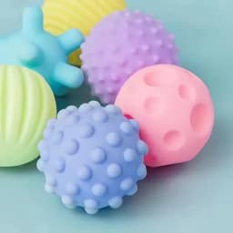 6Pcs Textured Multi Ball Set Develop Tactile Senses Toy Baby Touch Hand Ball Toys Training Ball Massage Soft Balls Kids Gifts