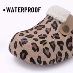 Litfun Winter Plush Garden Shoes Women Fur Clogs Slippers Men Soft Furry Waterproof Slippers Outdoor New Cozy Fuzzy Home Slipper