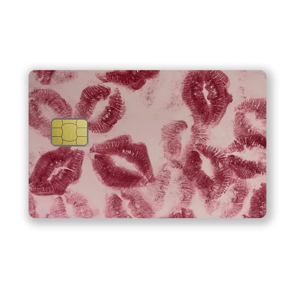 Y2k Lips Printed Fashion Diy Laser Credit Debit Card Stickers Bank Cards PVC Sticker Film Skin Quick Delivery No Fade Waterproof
