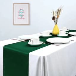 6/20PCS Wedding Satin Table Runner Sage Green 30x275cm Long Party Supply Christmas Home Dining Banquets Luxury Table Decoration