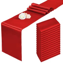 6/20PCS Wedding Satin Table Runner Sage Green 30x275cm Long Party Supply Christmas Home Dining Banquets Luxury Table Decoration