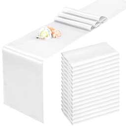 6/20PCS Wedding Satin Table Runner Sage Green 30x275cm Long Party Supply Christmas Home Dining Banquets Luxury Table Decoration