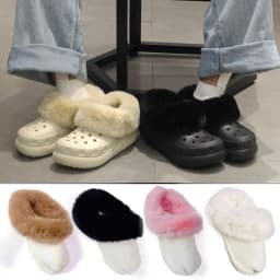 2024 Winter Furry Slippers Inserts Fur Insoles Shoe Clogs Shoes Liners Removable Soft Thickened Plush Cover Warm Lined