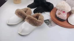 2024 Winter Furry Slippers Inserts Fur Insoles Shoe Clogs Shoes Liners Removable Soft Thickened Plush Cover Warm Lined