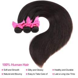 Straight Bundles Human Hair 12A Human Hair 4 Bundles Straight Hair 20 22 24 26 Inch Brazilian Virgin Deal Human Hair Extensions