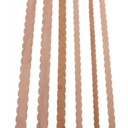 RUNBAZEF Wooden Carved Woods Twist Lines Style Decorative Indoor Door Semi Home Decoration Accessories Figurines Miniatures