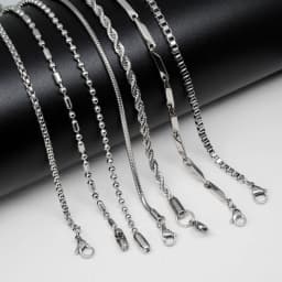 Thickness 2mm-4mm 304 Stainless Steel Link Chain Necklace Silver Color Link Classic Curb Chain for Men Women Jewelry Findings