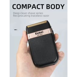 Kemei KM-2024 Electric Shaver for Men Twin Blade Reciprocating Cordless Razor USB Rechargeable Shaving Machine Barber Trimmer