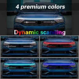 LED Auto Car Hood Lights Strip Universal Lamps Ambient Lights For Hyundai Tucson 2016-2020 Start-Scan Daytime Running Light DRL