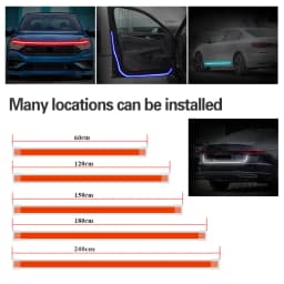 LED Auto Car Hood Lights Strip Universal Lamps Ambient Lights For Hyundai Tucson 2016-2020 Start-Scan Daytime Running Light DRL