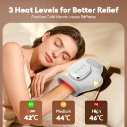 Electric Hand Massager Compress Airbag Finger Massage Glove Air Pressure Kneading Thumb Acupoint Palm Massager Finger Masajeador