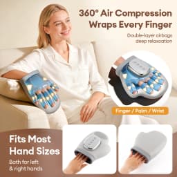 Electric Hand Massager Compress Airbag Finger Massage Glove Air Pressure Kneading Thumb Acupoint Palm Massager Finger Masajeador