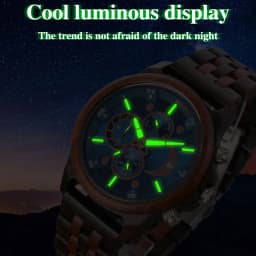 Wooden Watch for Men Fashion Men's Quartz Wristwatches Wood Watch Mens Wrist Watches Personalized Anniversary Gift for Husband