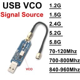 USB VOC RF Generator Source 700-800M 915M 1.5G 2.4Ghz 5.8Ghz F/ WIFI BT FM Radio LORA Helium Miner Communication POWER Amplifier