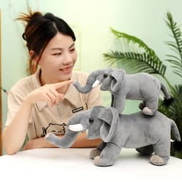 New Cute Cartoon Elephant Plush Toy Kawaii White Elephant Plush Doll Soft Lovely Stuffed Pillow Doll Birthday Festival Gift