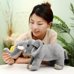 New Cute Cartoon Elephant Plush Toy Kawaii White Elephant Plush Doll Soft Lovely Stuffed Pillow Doll Birthday Festival Gift