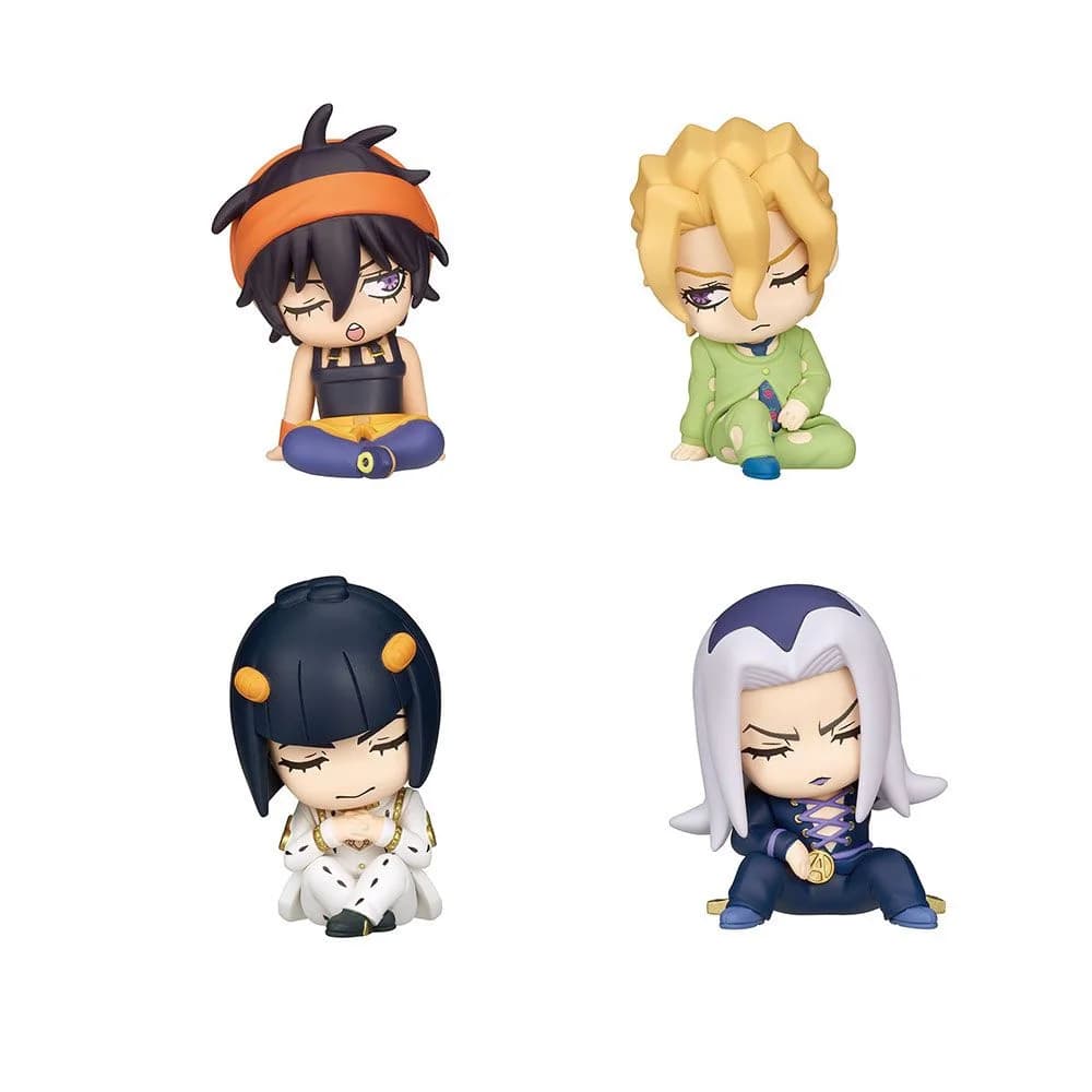 Original JoJo Bizarre Adventure Golden Wind Shoulder Zun Fig Vol.2 Sleeping Bucciarati Abbacchio Narancia Fugo Figure Gashapon