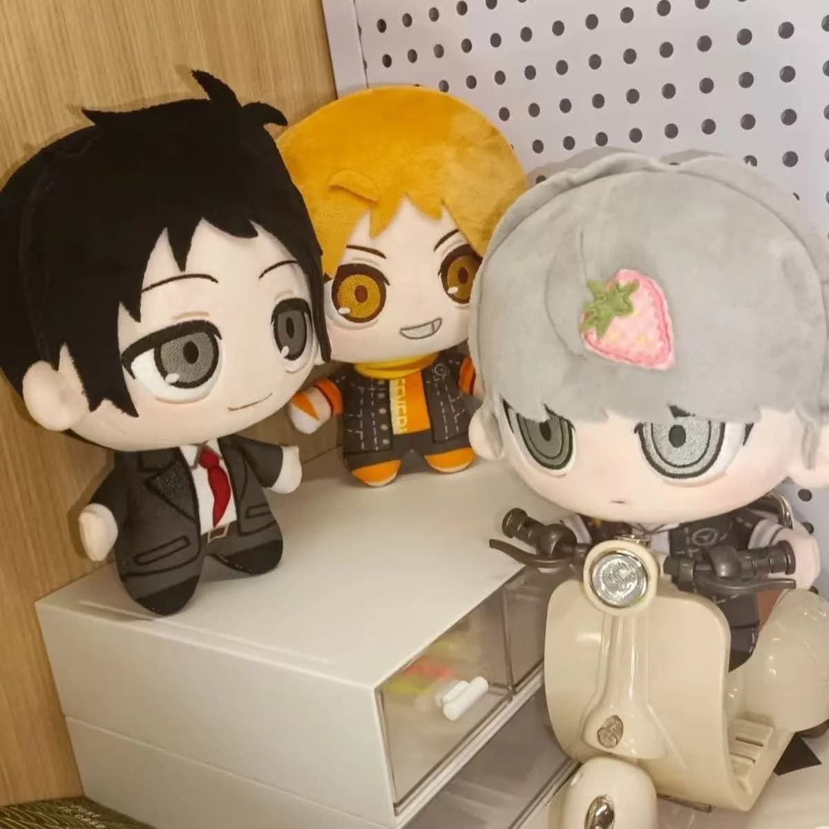12cm Hanamura Yosuke Narukami Yu Plushie Stuffed Toys Adachi Tohru Plush Dolls Pendants Keychain Fans Birthday Xmas Gifts
