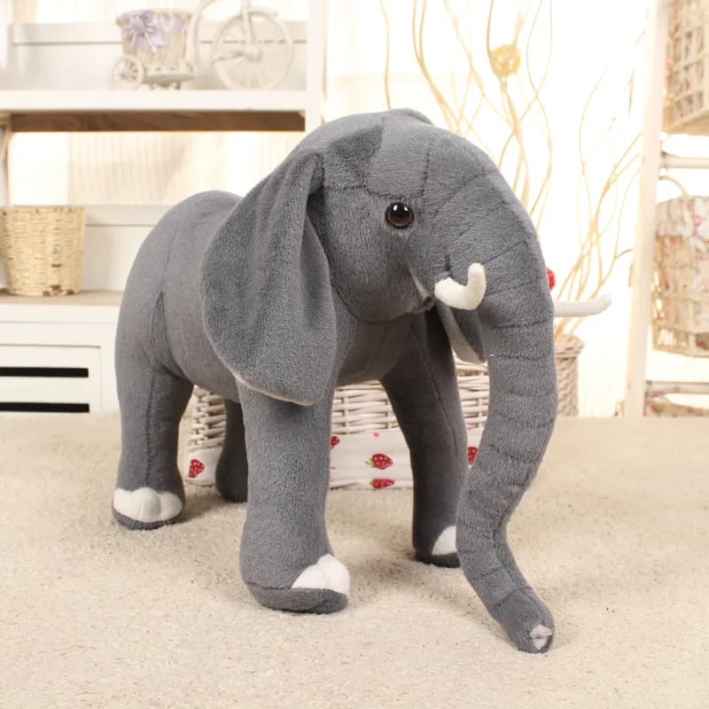 Simulation 1PC 40/60cm Infant Appease Elephant Playmate Calm Doll Appease Toys Standing Elephant Plush Toys Stuffed Toy