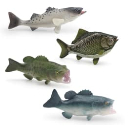  Realistic Catfish Perch Tilapia Angelfish Crucian Carp Freshwater Fish Model Action Figure Decoration Educational Toys For Kid