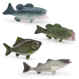  Realistic Catfish Perch Tilapia Angelfish Crucian Carp Freshwater Fish Model Action Figure Decoration Educational Toys For Kid