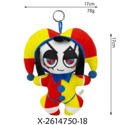 20cm Plush Pendant The Amazing Digital Circus Caine Plush Toys Jax Rabbit Anime Peripherals Plush Keychain Decor Ornaments Gift