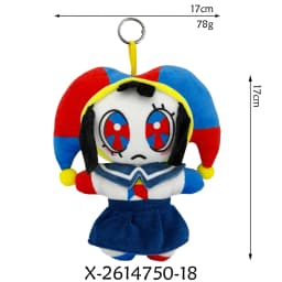 20cm Plush Pendant The Amazing Digital Circus Caine Plush Toys Jax Rabbit Anime Peripherals Plush Keychain Decor Ornaments Gift