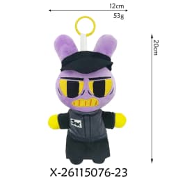 20cm Plush Pendant The Amazing Digital Circus Caine Plush Toys Jax Rabbit Anime Peripherals Plush Keychain Decor Ornaments Gift