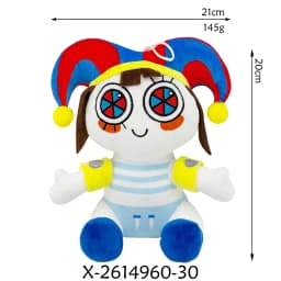 20cm Plush Pendant The Amazing Digital Circus Caine Plush Toys Jax Rabbit Anime Peripherals Plush Keychain Decor Ornaments Gift