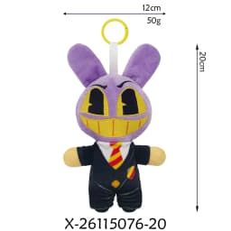 20cm Plush Pendant The Amazing Digital Circus Caine Plush Toys Jax Rabbit Anime Peripherals Plush Keychain Decor Ornaments Gift