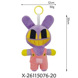 20cm Plush Pendant The Amazing Digital Circus Caine Plush Toys Jax Rabbit Anime Peripherals Plush Keychain Decor Ornaments Gift