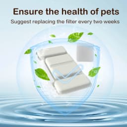 Cat Water Fountain Filters for TY09/TY10(2.2L/3.2L), Includes 8pack Water Filters and 4pack Pump Filters