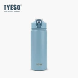 TYESO 750ML New Thermos Bottle With Straw Stainless Steel Car Thermal Cup Sports Water Bottles Keeps Cold and Heat Thermal Mug