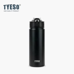TYESO 750ML New Thermos Bottle With Straw Stainless Steel Car Thermal Cup Sports Water Bottles Keeps Cold and Heat Thermal Mug