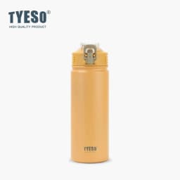 TYESO 750ML New Thermos Bottle With Straw Stainless Steel Car Thermal Cup Sports Water Bottles Keeps Cold and Heat Thermal Mug