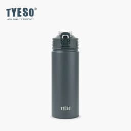 TYESO 750ML New Thermos Bottle With Straw Stainless Steel Car Thermal Cup Sports Water Bottles Keeps Cold and Heat Thermal Mug