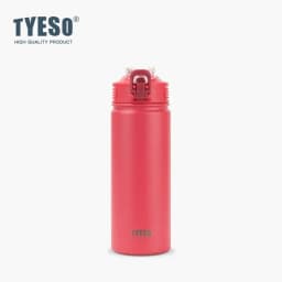 TYESO 750ML New Thermos Bottle With Straw Stainless Steel Car Thermal Cup Sports Water Bottles Keeps Cold and Heat Thermal Mug
