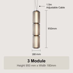 Restaurant Long Stripe Pendant Light Smoke Gray Glass Lampshade Nordic Led Hanging Light Living Dining Room Decor Pendant Lamp