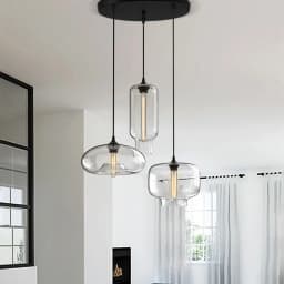 Caren Lighting Handmade Glass Modern Nordic Hanging Loft Glass Pendant Light Decor Lights Fixtures Led Filament Dinningroom Lamp