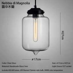 Caren Lighting Handmade Glass Modern Nordic Hanging Loft Glass Pendant Light Decor Lights Fixtures Led Filament Dinningroom Lamp