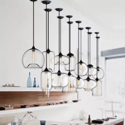 Caren Lighting Handmade Glass Modern Nordic Hanging Loft Glass Pendant Light Decor Lights Fixtures Led Filament Dinningroom Lamp