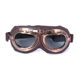 Retro Motorcycle Goggles Glasses Vintage Moto Classic Goggles for Harley Pilot Steampunk ATV Bike Copper Helmet 1Pcs